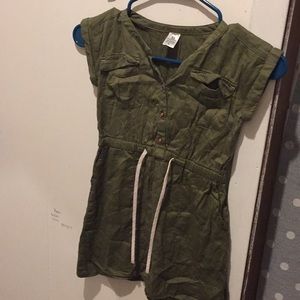 Olive green dress